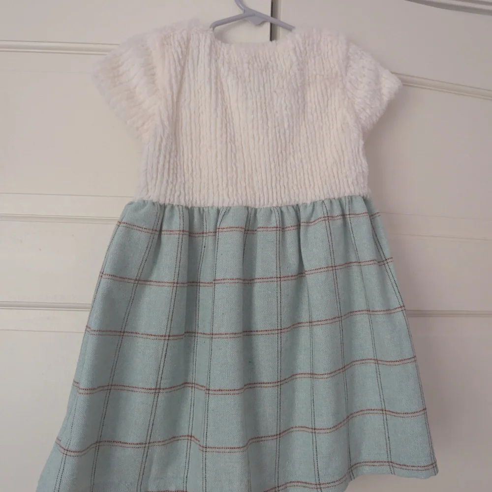 Vignette Mint Plaid Toddler Girls Dress NWOT
